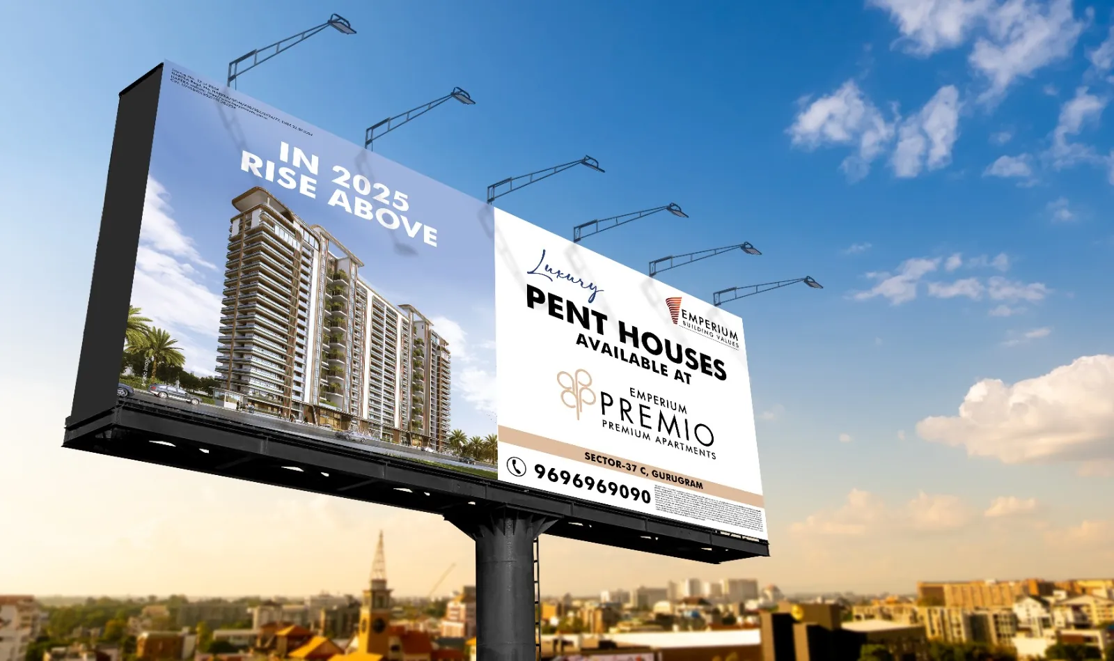 Emperium Premio hoarding: In 2025, rise above — penthouses available